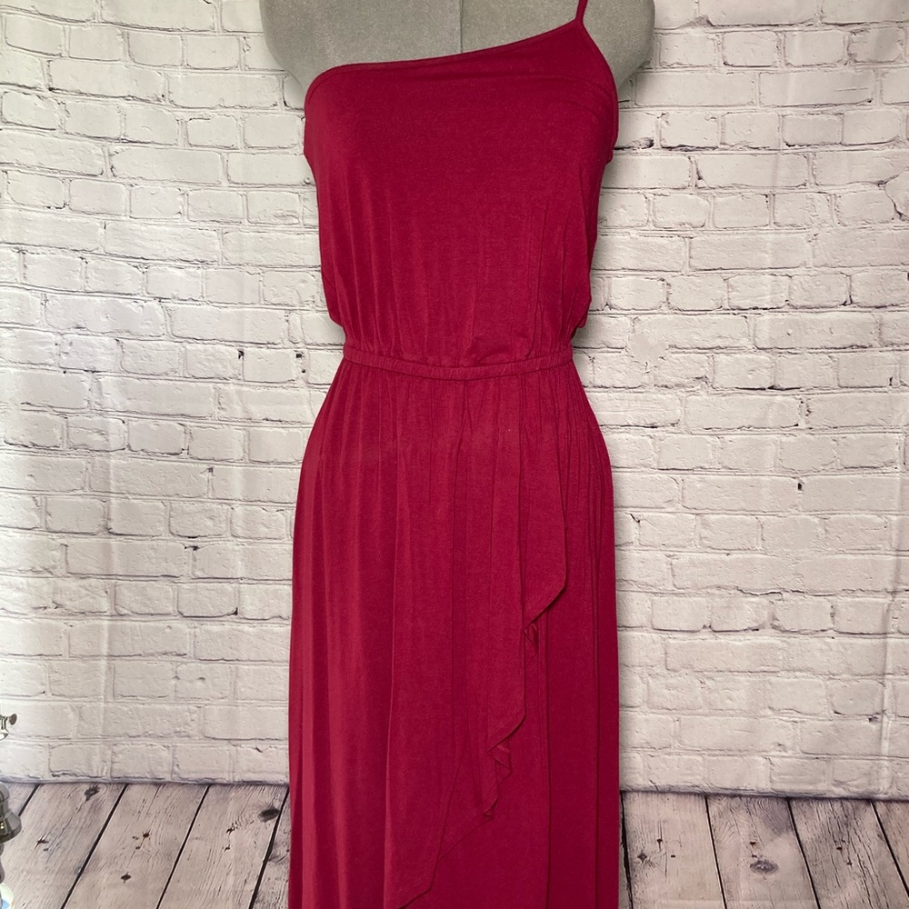 Soft T-shirt One shoulder dress